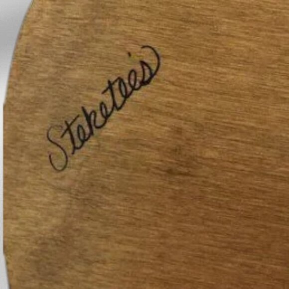 Vintage MCM Caro-Nan Basket Purse Signed Grand Rapids Streetscape Hand Painted - Picture 10 of 14